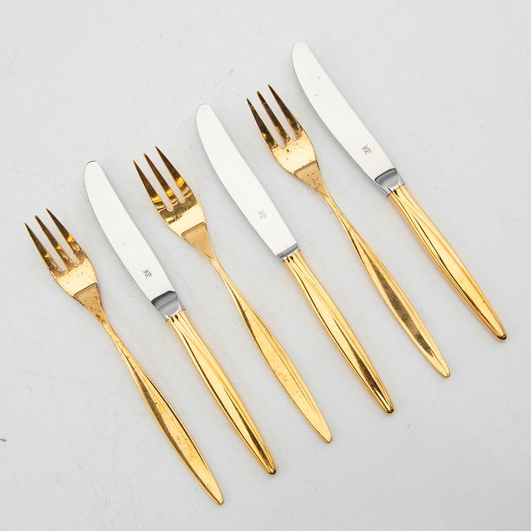 Cutlery 24 pcs WMF (Württembergische Metallwarenfabrik) gilded silver.