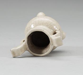 A Ge-glazed tripod censer, Qing dynasty, 17th Century.