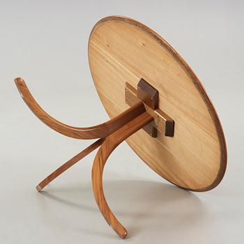 a burled wood top table, deisgned by Josef Frank for Svenskt Tenn Sweden, probably 1950-60's.