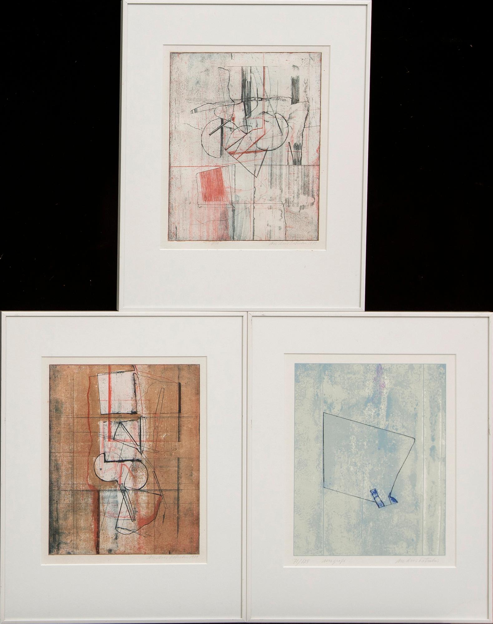 Anders Österlin, three serigraph, 3 pcs, signed dated and numbered 1979 71/125 1/10.