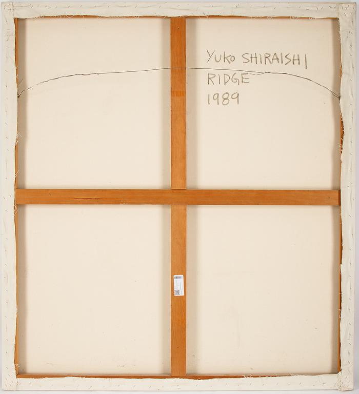 Yuko Shiraishi, olja/blandteknik på duk, signerad och daterad 1989 a tergo.