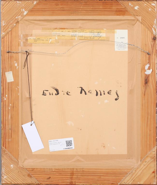 ENDRE NEMES, olja på pannå, signerad.