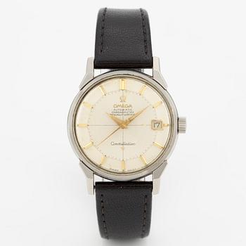 Omega, Constellation, Calendar, "Pie-Pan", armbandsur, 34 mm.