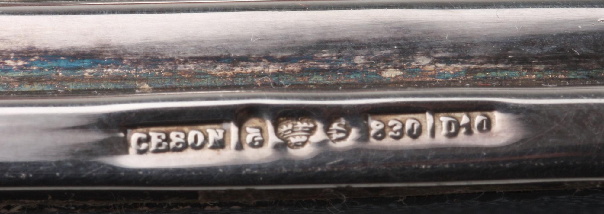 LJUSSTAKAR, 2+1 st, silver, CESON 1974-78.