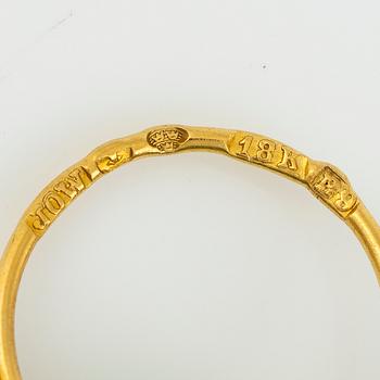 Gustav VI Adolf, medalj i guld, Kungliga patriotiska sällskapet, i etui,