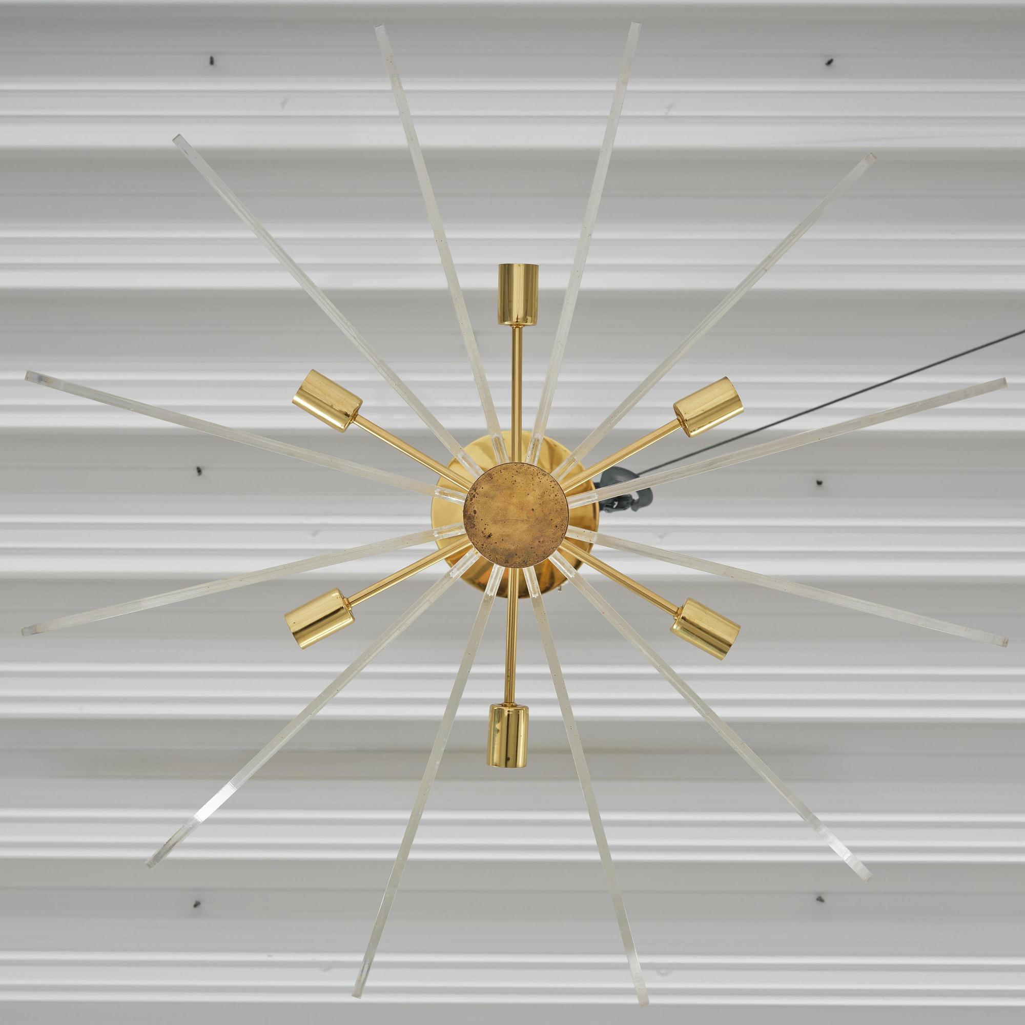 Hans-Agne Jakobsson, a rare ceiling lamp model "C 2438", Hans-Agne Jakobsson AB, Markaryd, 1970s.