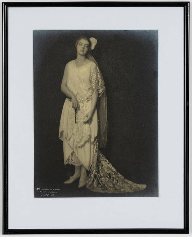 Henry B. Goodwin, "Mrs Herbert Kershaw in English Court Dress, 1923".