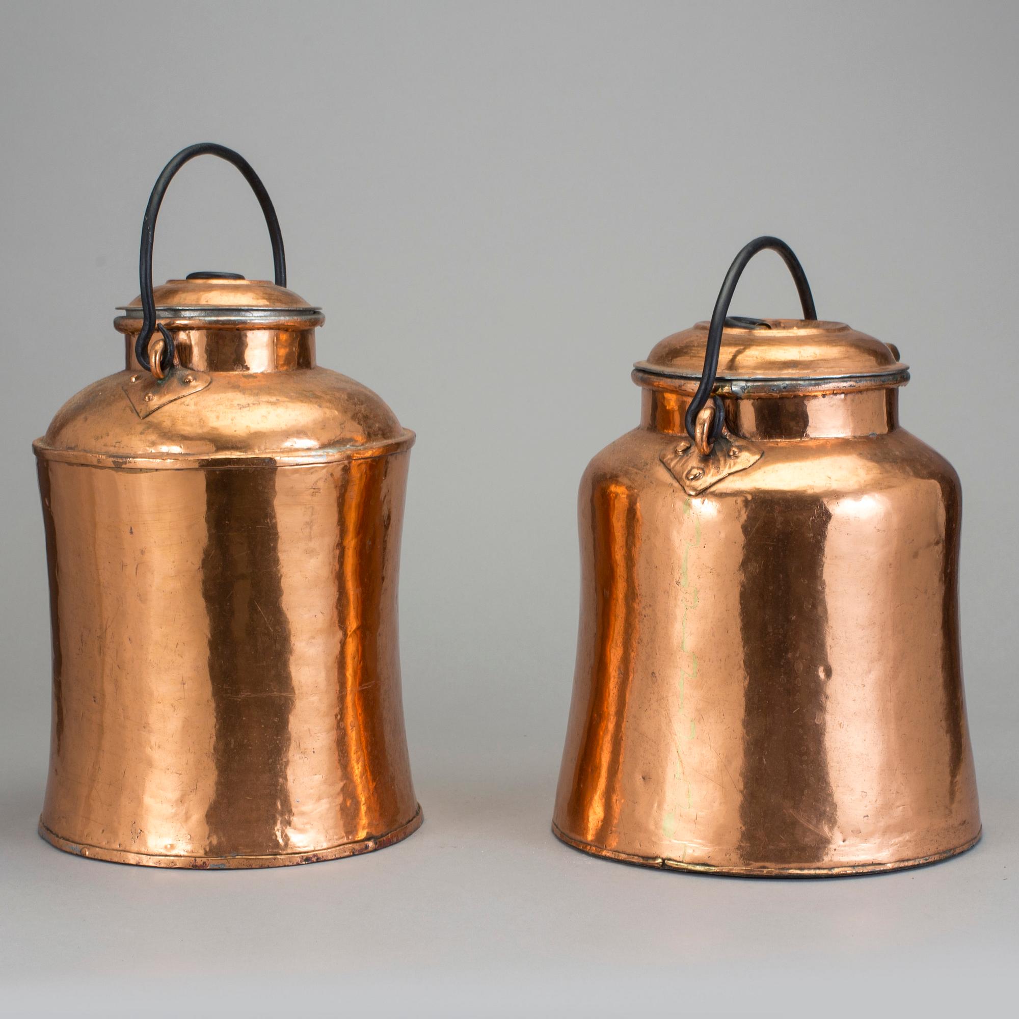 KOPPARKANNOR, 2 st, 1800-tal.