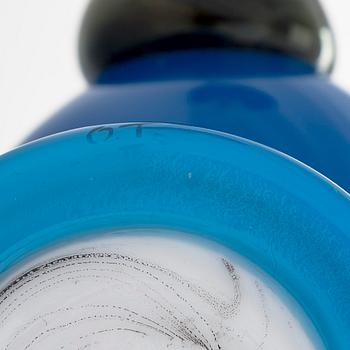 Oiva Toikka, A glas bird 'Turkey fowl' and glass egg 'Turkey Fowl Egg', second quality, signed O. T. II Nuutajärvi.