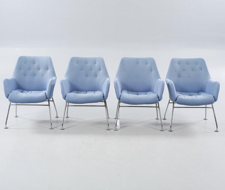 Four chairs by Bruno Mathsson, model "Mirja", Dux, late 20th century.