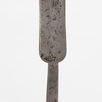 A Swedish percussion rifle 1845-54 pattern with bayonet.