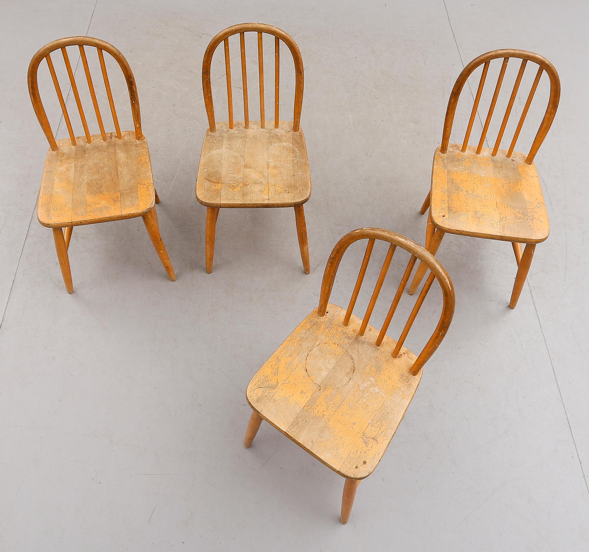 BARNSTOLAR, 4 st, Edsbyverken, 1900-talets mitt.