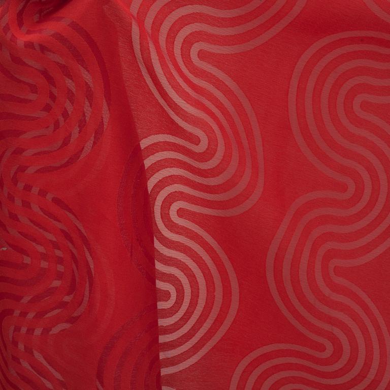 TEXTIL, polyester/viskos, Verner Panton för Mira-X. 1970-tal.