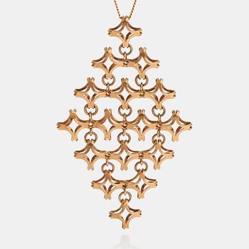 Elis Kauppi, Kaulakoru, 14K kultaa. Kupittaan kulta, Turku.