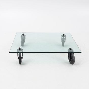 Gae Aulenti, Coffee table, “Tavolo con Ruote”, Fontana Arte, Italy, late 20th/early 21st century.