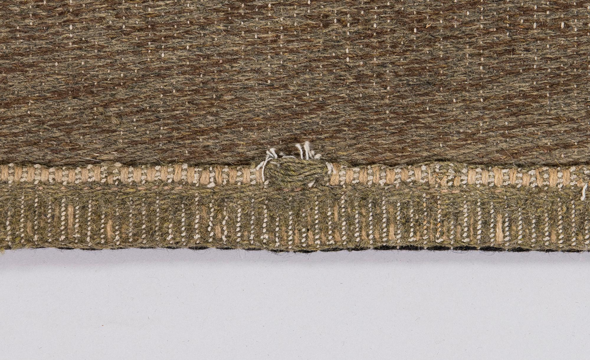 Aappo Härkönen (Kaino Lemmikki Härkönen), Aappo Härkönen, 1950/1960s Finnish flat weave carpet for Mattokutomo. Circa 240 x 155 cm.