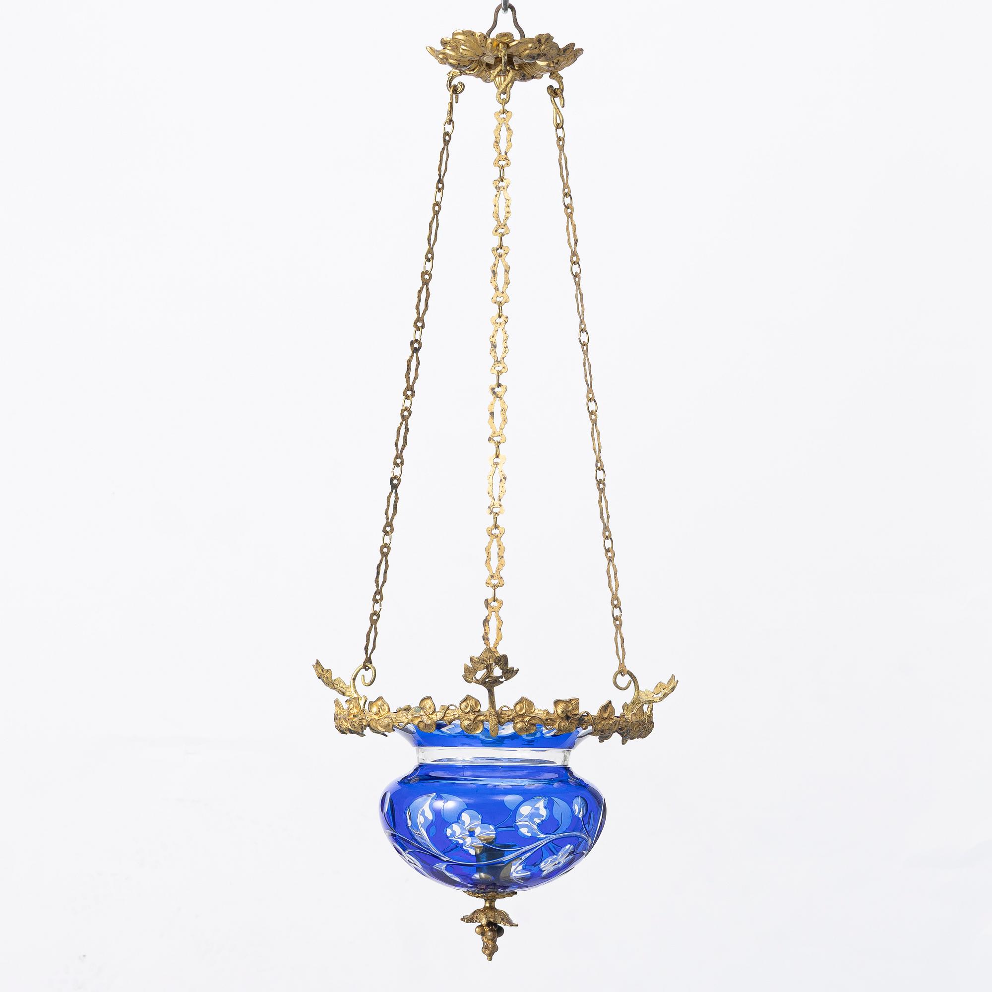 A late Empire ceiling lamp, mid-19th Century.