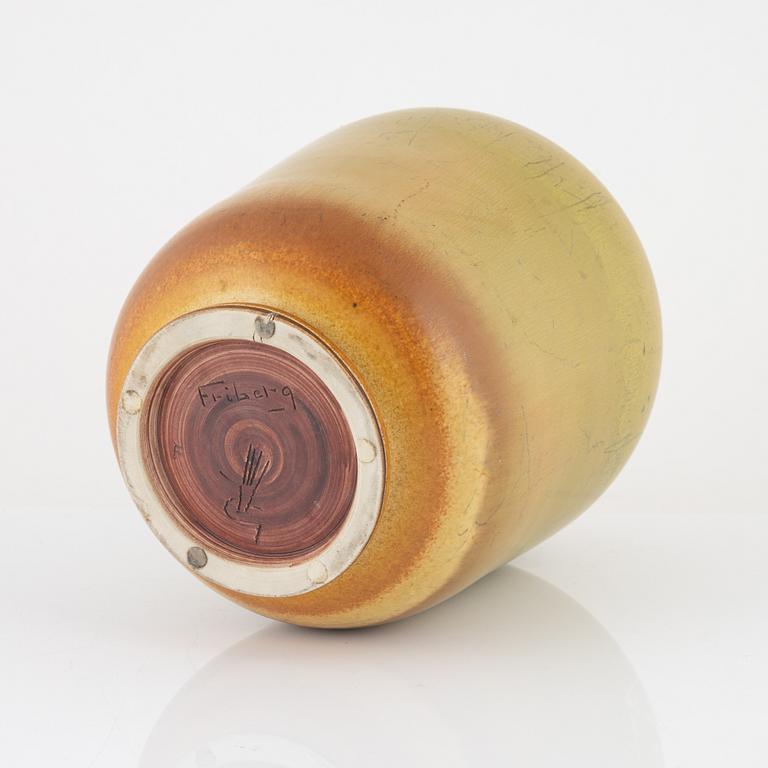 Berndt Friberg, a stoneware vase, Gustavsbergs studio, 1964.