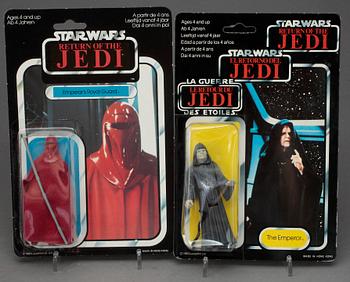 STAR WARS, 4 stycken actionfigurer, Kenner och Palitoy 1978-1983.