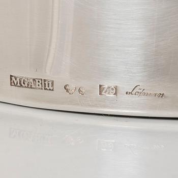 Eric Löfman, a silver candlestick, company MGAB, Uppsala 1974.