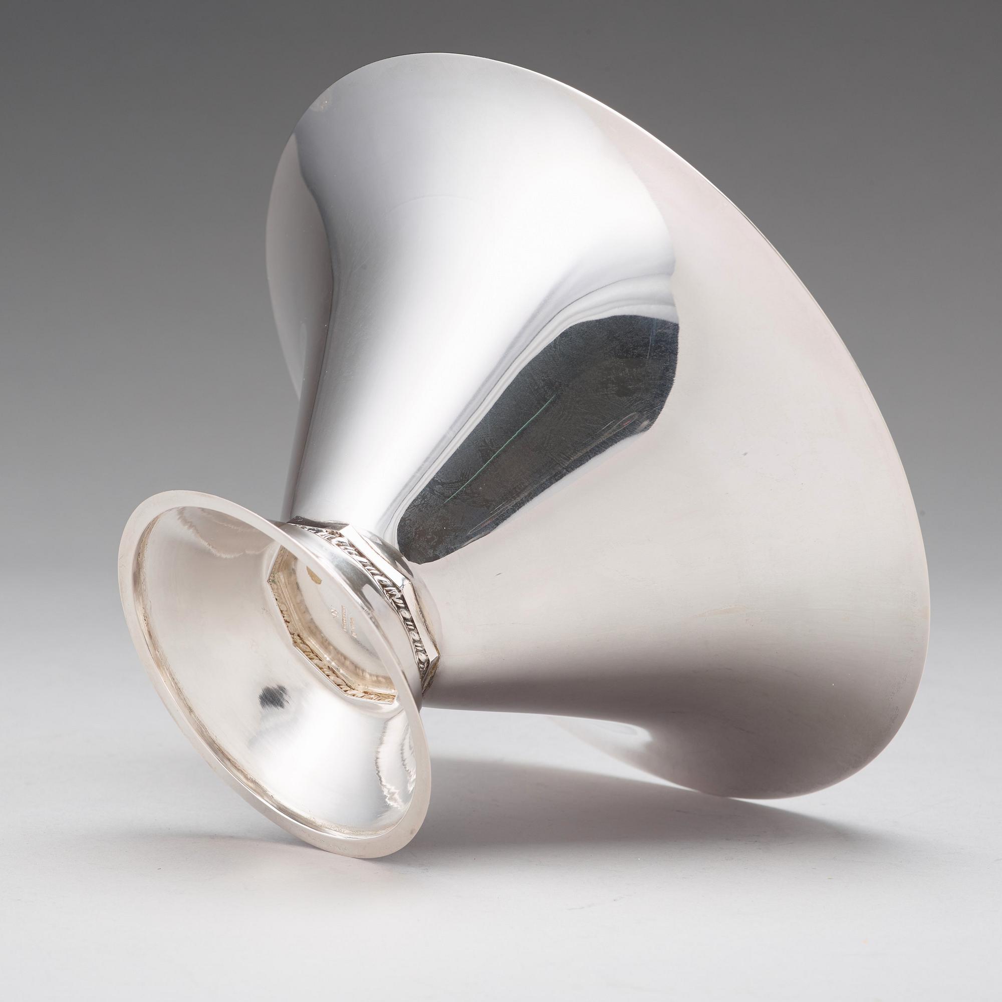 Wiwen Nilsson, skål, Lund 1929, silver.