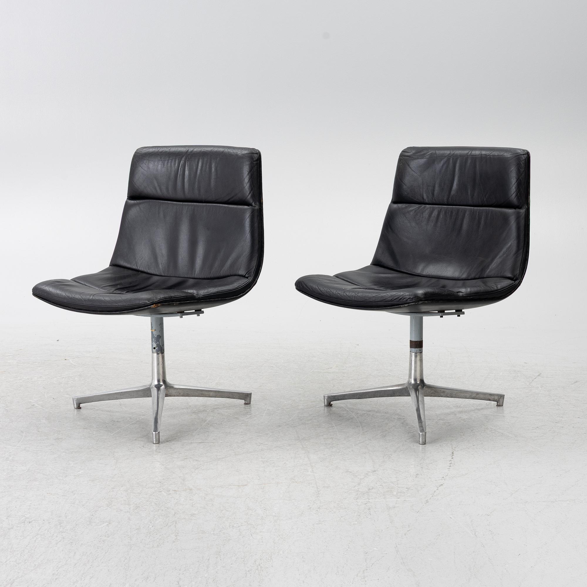 Preben Fabricius & Jørgen Kastholm, Chairs, a pair, second half of the 20th century.