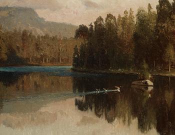 Olof Arborelius, "Sommarnatt i Dalarne" (Summer night in Dalarne).