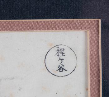 Katsushika Hokusai, Three sheets from album, Japan, 19th century.