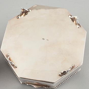 BOXES, 1+1, silver, totally approx 640 gram.