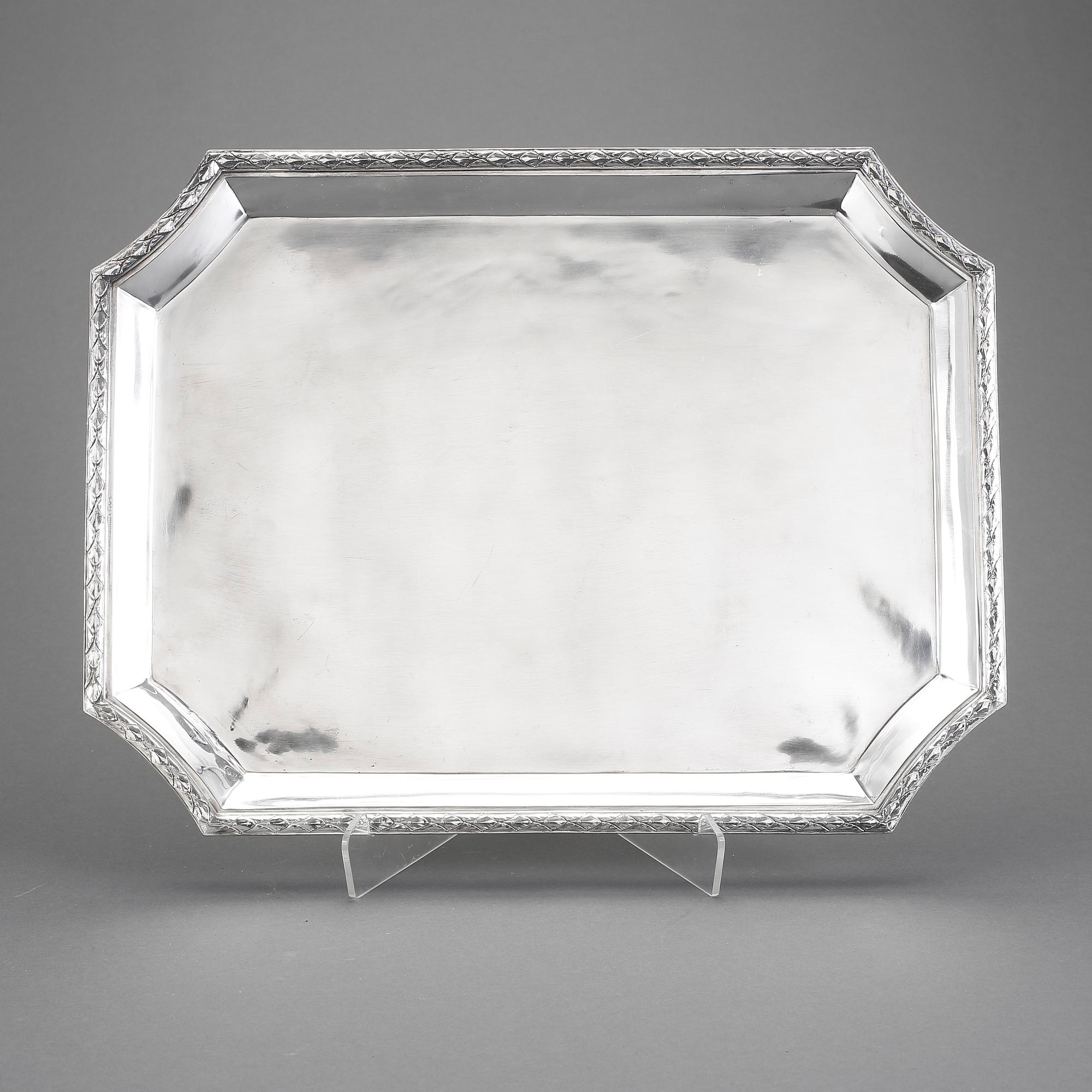 BRICKA, silver, Tyskland, CG Hallberg, 1912. 1502 gram.