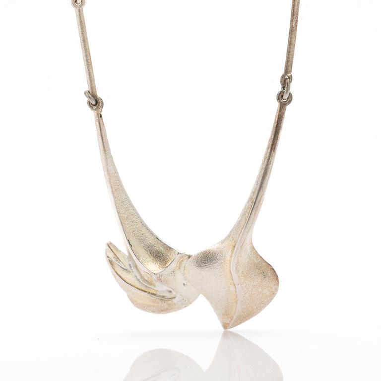 Björn Weckström, collier, sterling silver, för Lapponia, Finland.