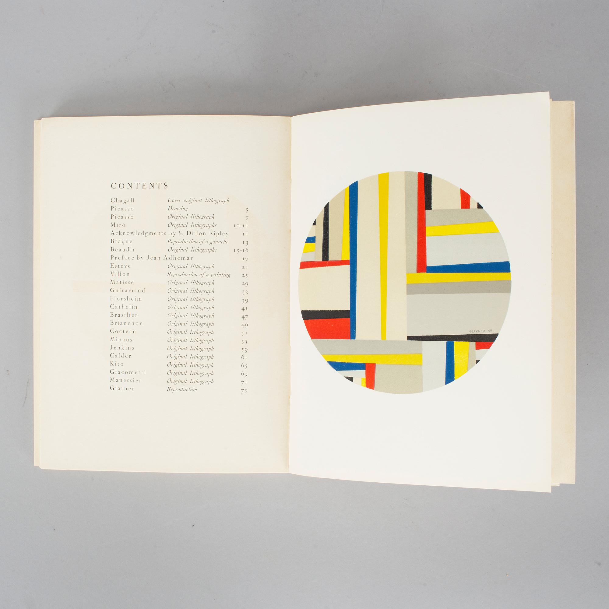 BOOK, PRINTS FROM THE MOURLOT PRESS. Paris 1964.