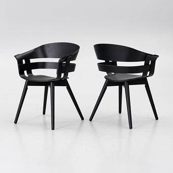 Jesper Ståhl, Karl Malmvall, karmstolar, 4 st, "Wick Chair", Design House Stockholm, samtida.