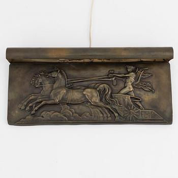 A brass wall lamp first half of the 20th Century.