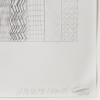 Zak Kitnick, pencil. Signed and dated 2009.