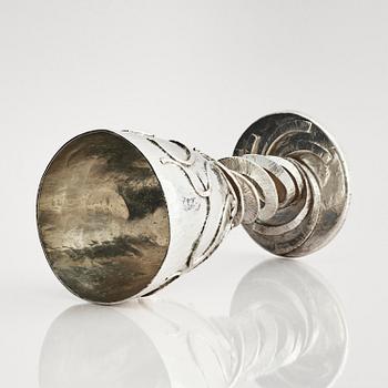 Louis Osman, a large Britannia silver beaker, London 1987.
