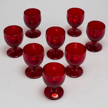 BJÖRN TRÄDGÅRDH, eight glasses for Reijmyre.