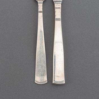 A 'Rosenholm' silver cutlery service, Jacob Ängman, GAB. (84 pieces).