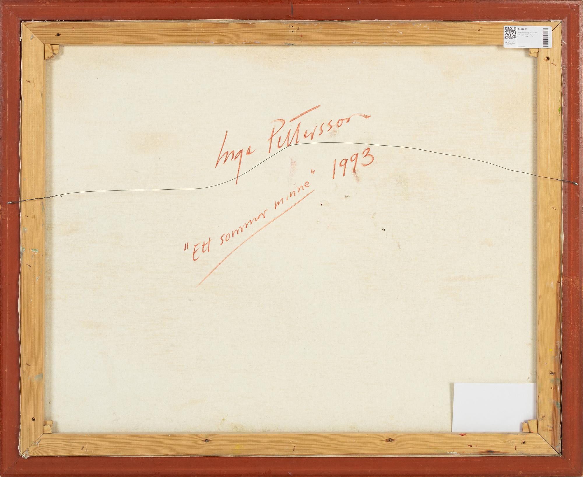 Inge Pettersson, olja på duk signerad.