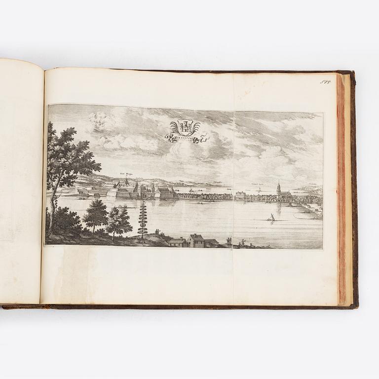 The greatest Swedish topographical work, with 353 engraved plates.