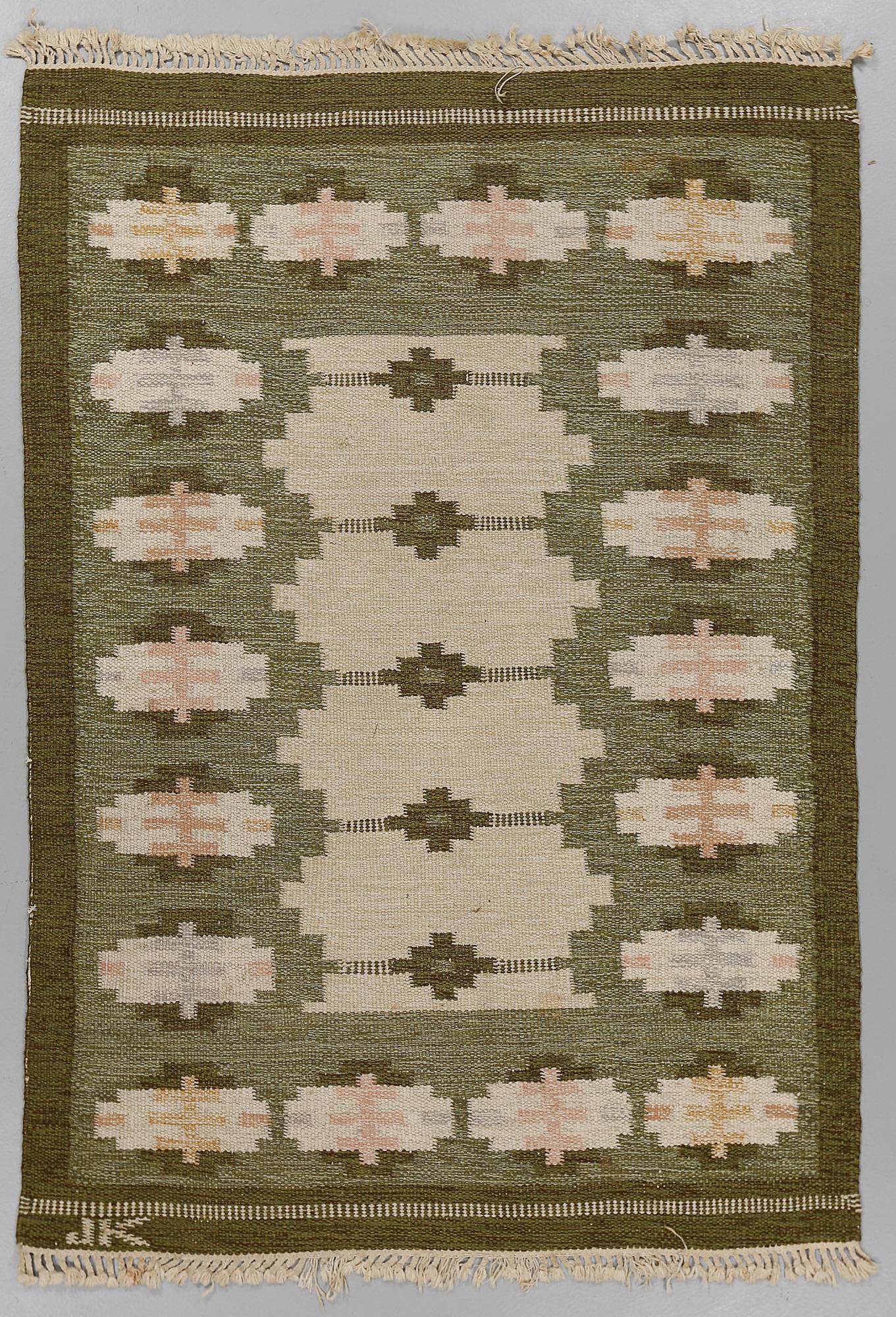 MATTA, rölakan, monogramsignerad JK, 1900-talets andra hälft, 190x130 cm.