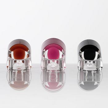 Siv Lagerström, rings, 3 pcs, acrylic plastic. 1970s.