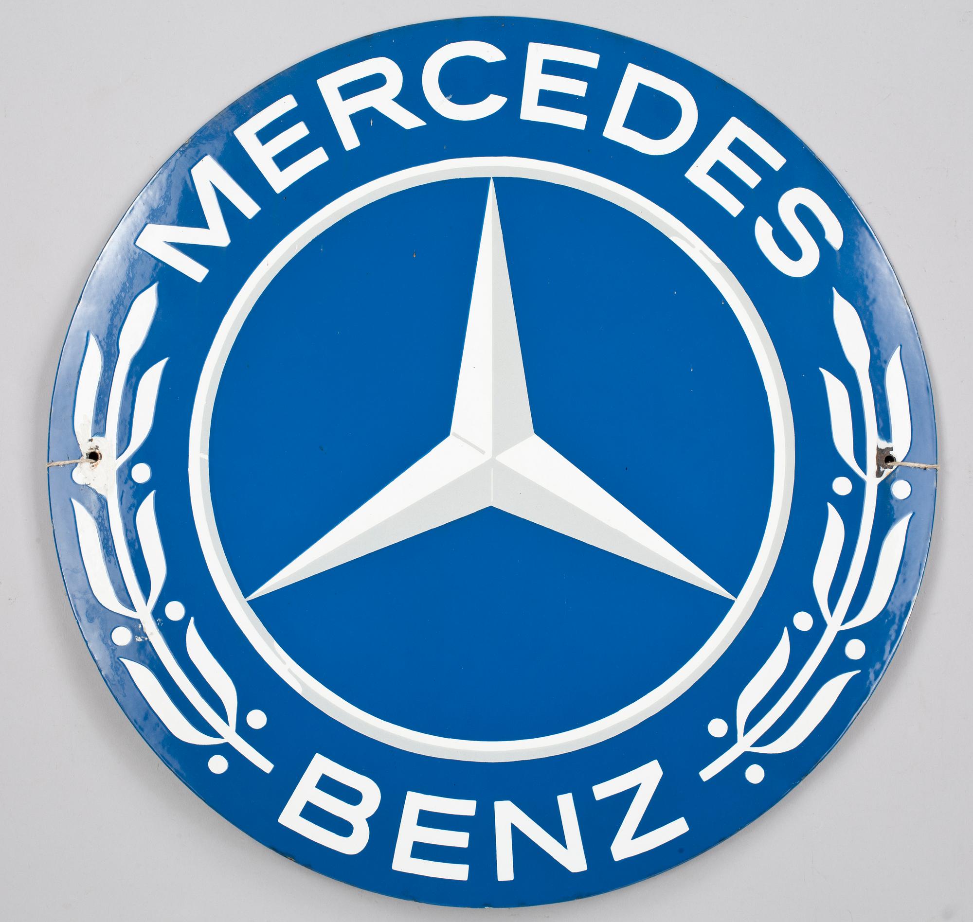 EMALJSKYLT, "Mercedes Benz", 1900-tal.