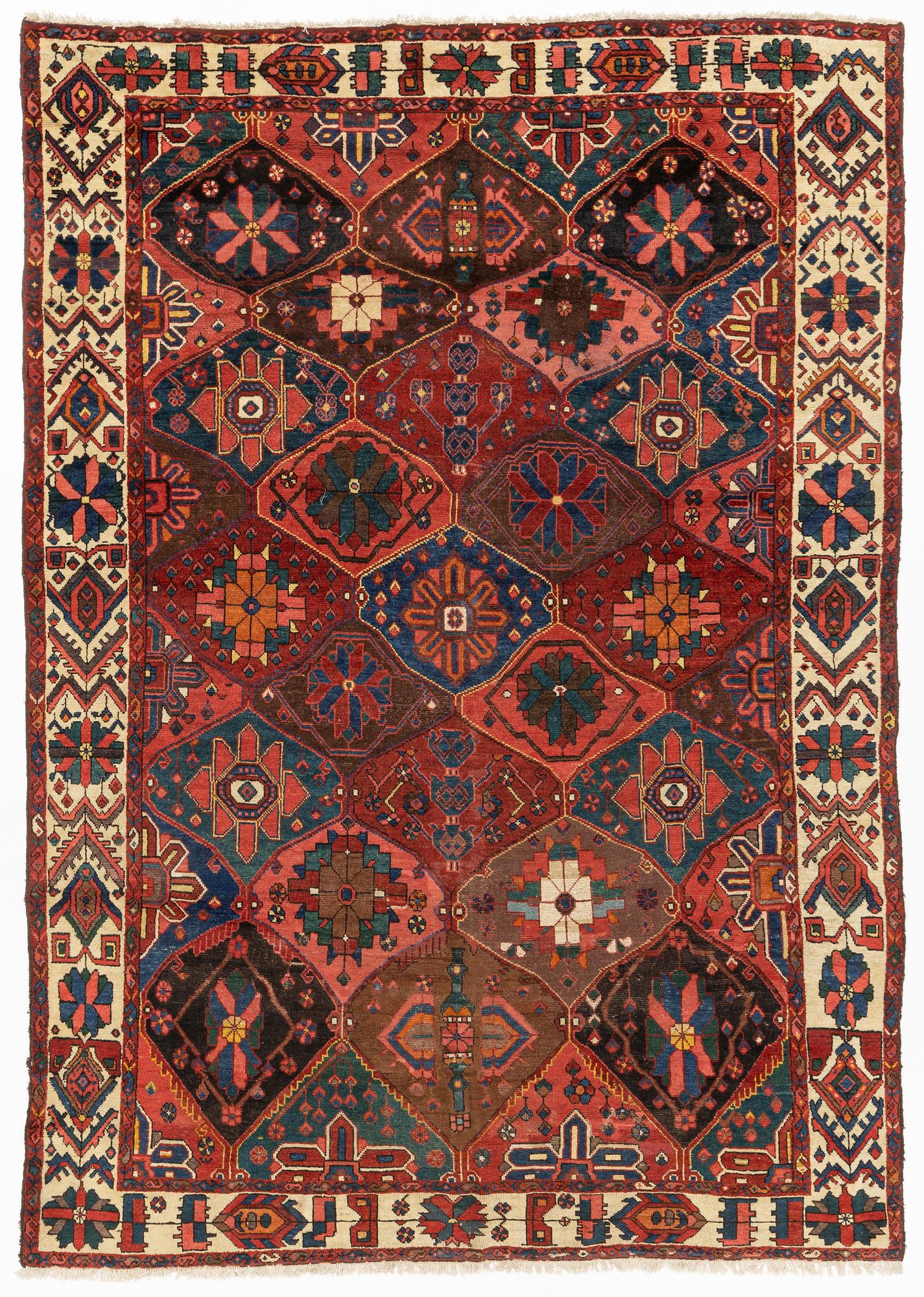 Matta, semiantik, Chahar Mahal/Bakhtiari, ca 290 x 201-211 cm.