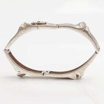 BJÖRN WECKSTRÖM, A sterling silver bracelet "Ceres". Lapponia, Helisnki 1970.