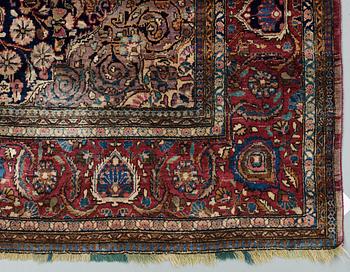 SEMI-ANTIQUE SILK KASHAN.