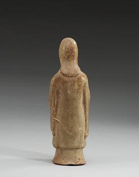 A glazed pottery figure, Tang dynasty (618-907 AD.).