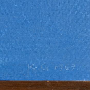 KG Nilson, oil on canvas, signed and dated 1969.