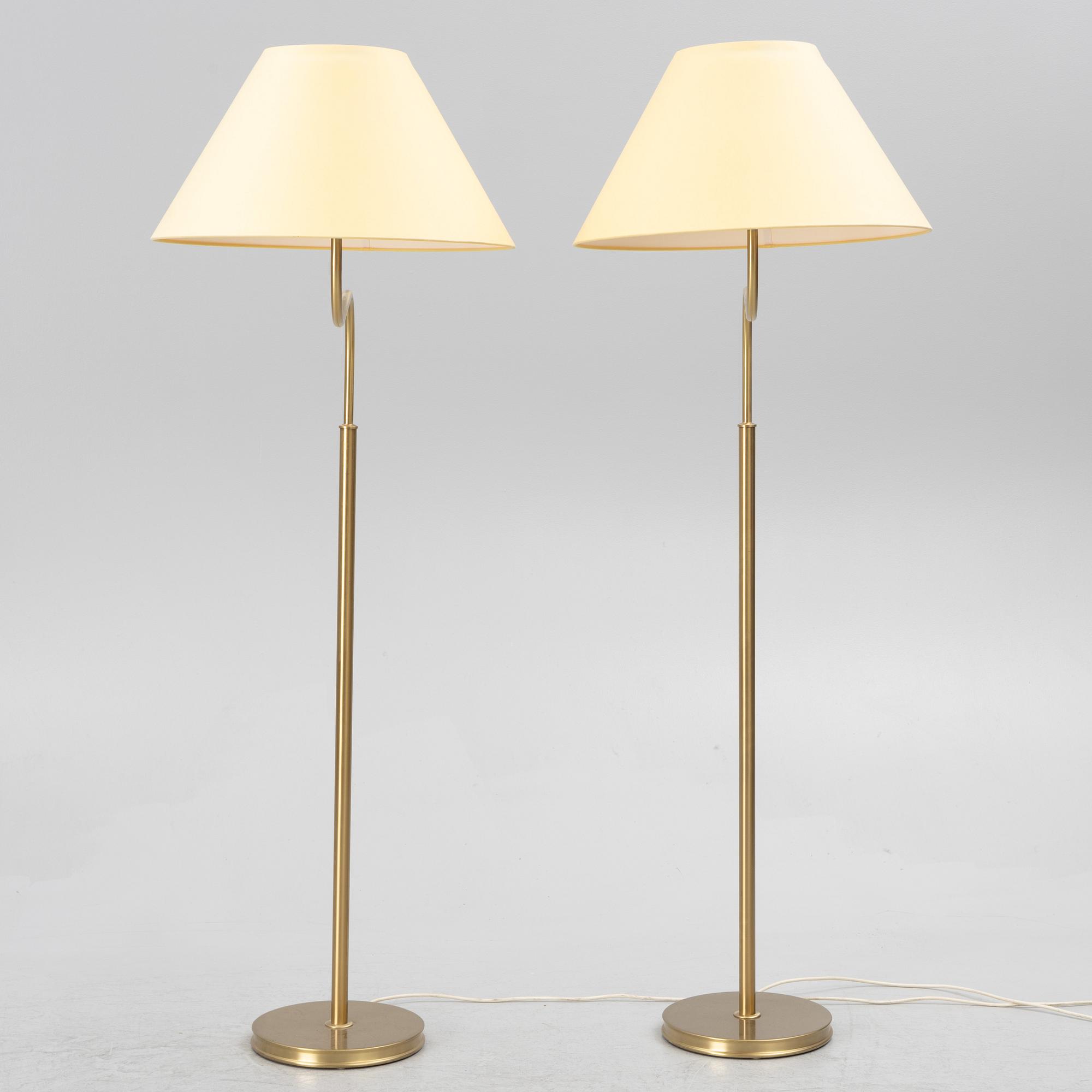 Josef Frank, a pair of floor lamps, model '2368/2148', Firma Svenskt Tenn.