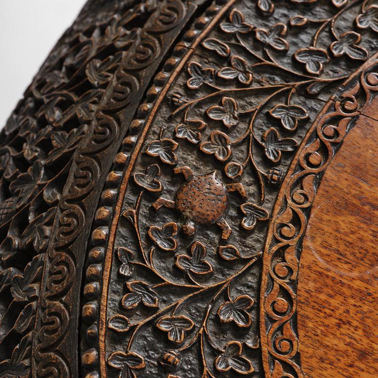 An Indian 'blackwood' occasional table, Bombay Presidency, around 1880.